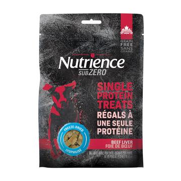 Nutrience Subzero gâterie séchée à froid pour chiens sans grains à une seule protéine au Foie de boeuf 90 g - Boutique Le Jardin Des Animaux -Gâterie pour chienBoutique Le Jardin Des Animauxd6524