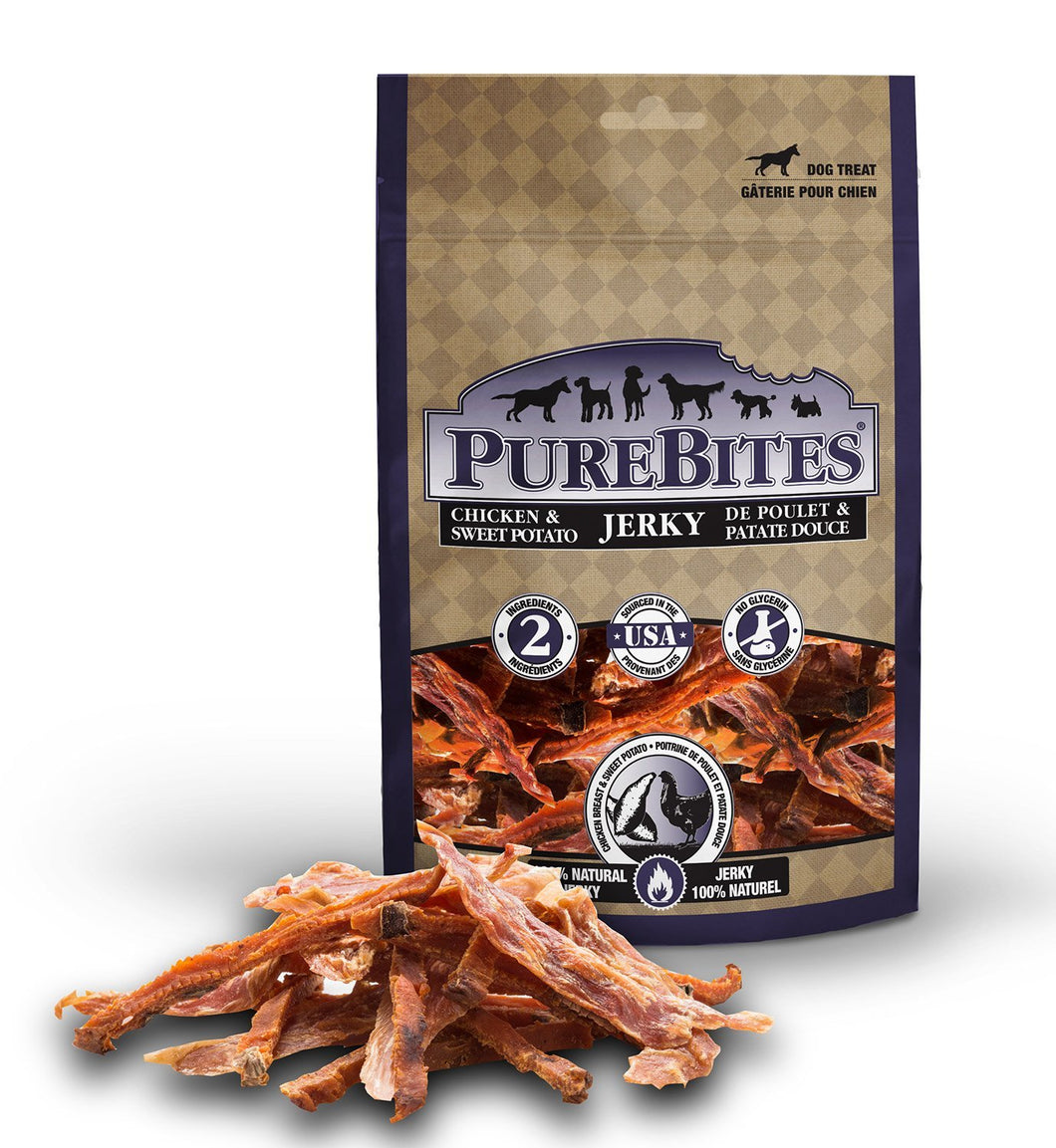 PureBites gâterie jerky de poulet et patate douce chien - Boutique Le Jardin Des Animaux -Gâterie pour chienBoutique Le Jardin Des Animauxd-6800122