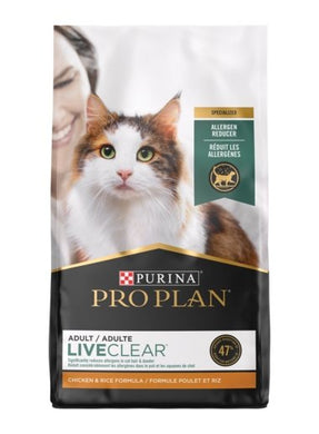 Purina Pro Plan LiveClear Réduit les Allergènes Formule Poulet et Riz Nourriture Sèche pour Chats - Boutique Le Jardin Des Animaux -Nourriture chatBoutique Le Jardin Des AnimauxP-18605