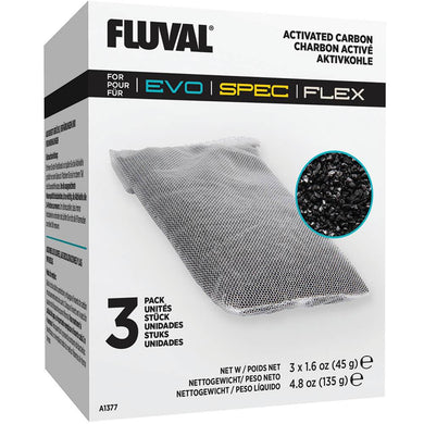 Sachet de Charbon boîte de 3 Fluval - Boutique Le Jardin Des Animaux -Masse FiltranteBoutique Le Jardin Des Animauxa1377