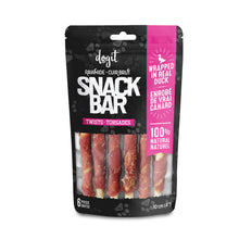 Charger l&#39;image dans la galerie, Torsades de cuir brut enrobés de canard Snack Bar Dogit
