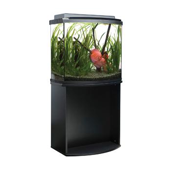 Support pour aquarium équipé Fluval 26 à devant arrondi, noir, 63 x 38 x 66 cm (24,75 x 15 x 26 po) - Boutique Le Jardin Des Animaux -meuble aquariumBoutique Le Jardin Des Animaux15766