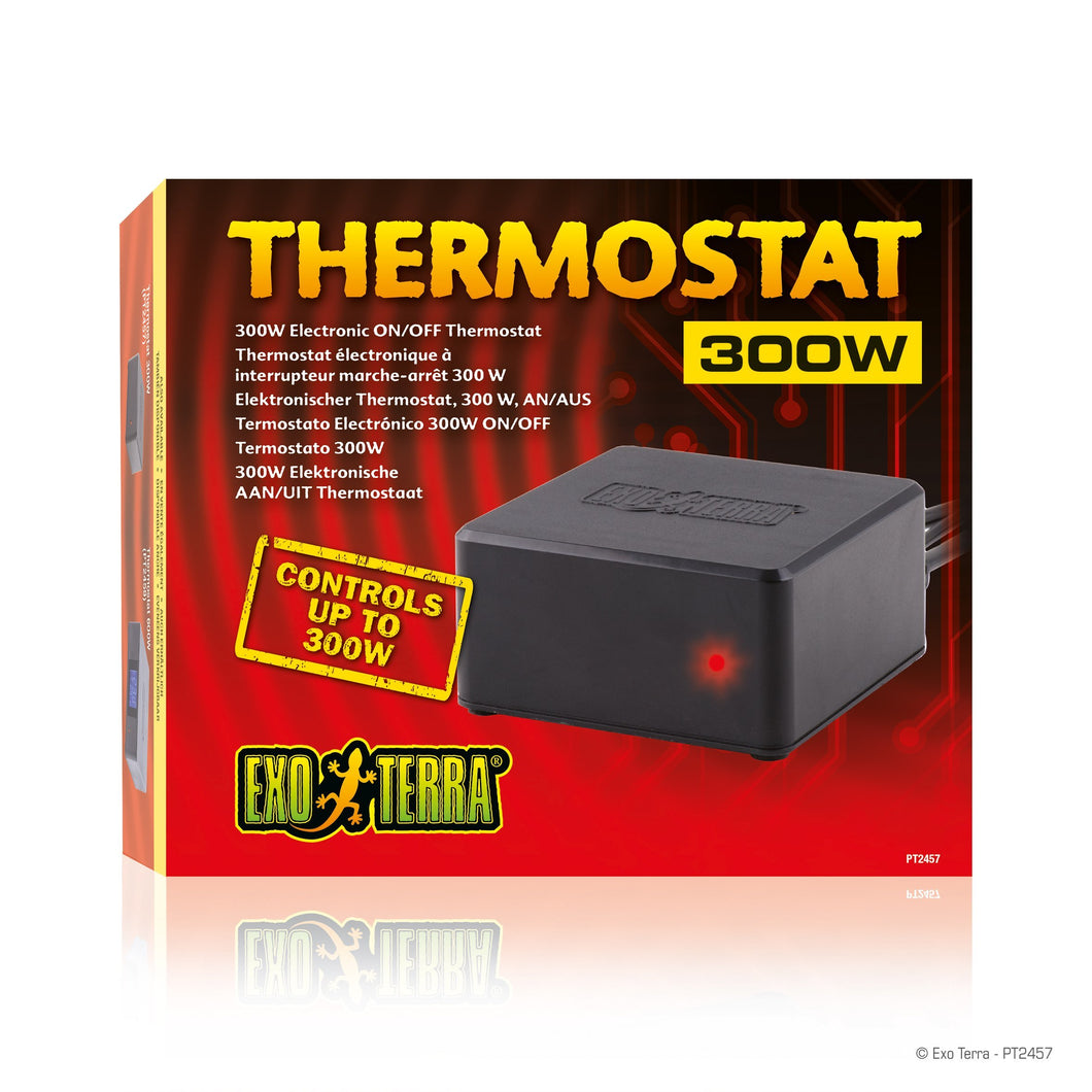 Thermostat électronique Exo Terra à interrupteur marche-arrêt, 300 W - Boutique Le Jardin Des Animaux -temperatureBoutique Le Jardin Des AnimauxPT2457