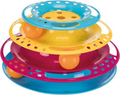 Trixie Jouet stratégique - tour catch de ball pour chat - Boutique Le Jardin Des Animaux -Accessoires de nourrissageBoutique Le Jardin Des AnimauxTRE41345