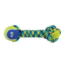 Load image into Gallery viewer, Zeus K9 Fitness jouet pour chien - haltère en corde et en TPR avec balle de tennis 30,48 cm - Boutique Le Jardin Des Animaux -Jouet chienBoutique Le Jardin Des Animaux96367
