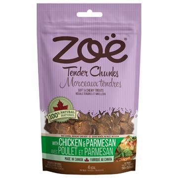 Zoé gâterie Morceaux tendres poulet et parmesan 150 g - Boutique Le Jardin Des Animaux -Gâterie pour chienBoutique Le Jardin Des Animaux92042